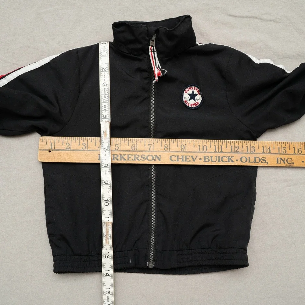 Vintage 90s Converse Toddler Wind Breaker Hidden Hoodie 24M‎